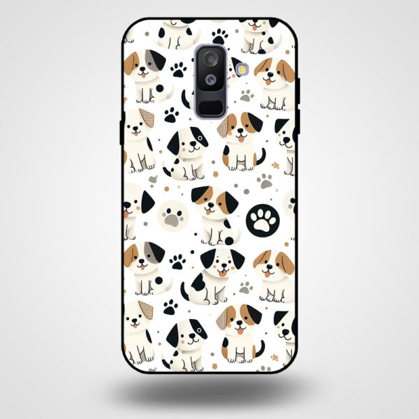 Samsung Galaxy A6+ 2018 telefoonhoesje met hond opdruk