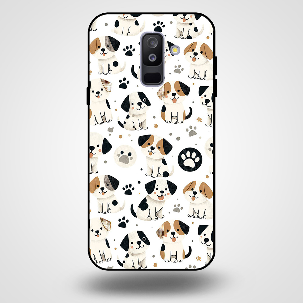 Samsung Galaxy A6+ 2018 telefoonhoesje met hond opdruk