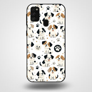 Samsung Galaxy M21 telefoonhoesje met hond opdruk