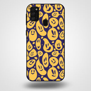 Samsung Galaxy M21 telefoonhoesje met smiley opdruk