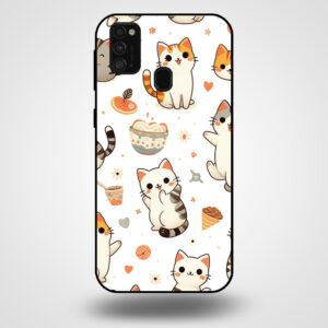 Samsung Galaxy M31 telefoonhoesje met kat opdruk
