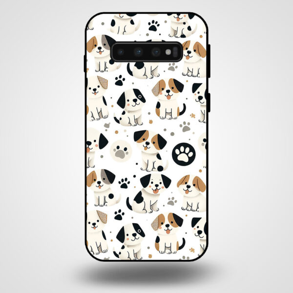 Samsung Galaxy S10+ telefoonhoesje met hond opdruk