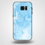 Samsung Galaxy S7 edge marmer hoesje licht blauw
