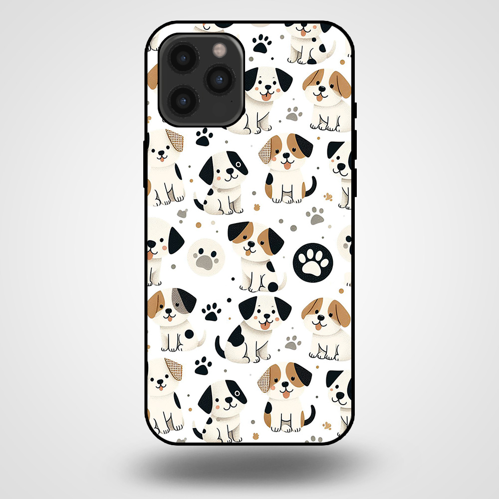 iPhone 12 Pro Max telefoonhoesje met hond opdruk