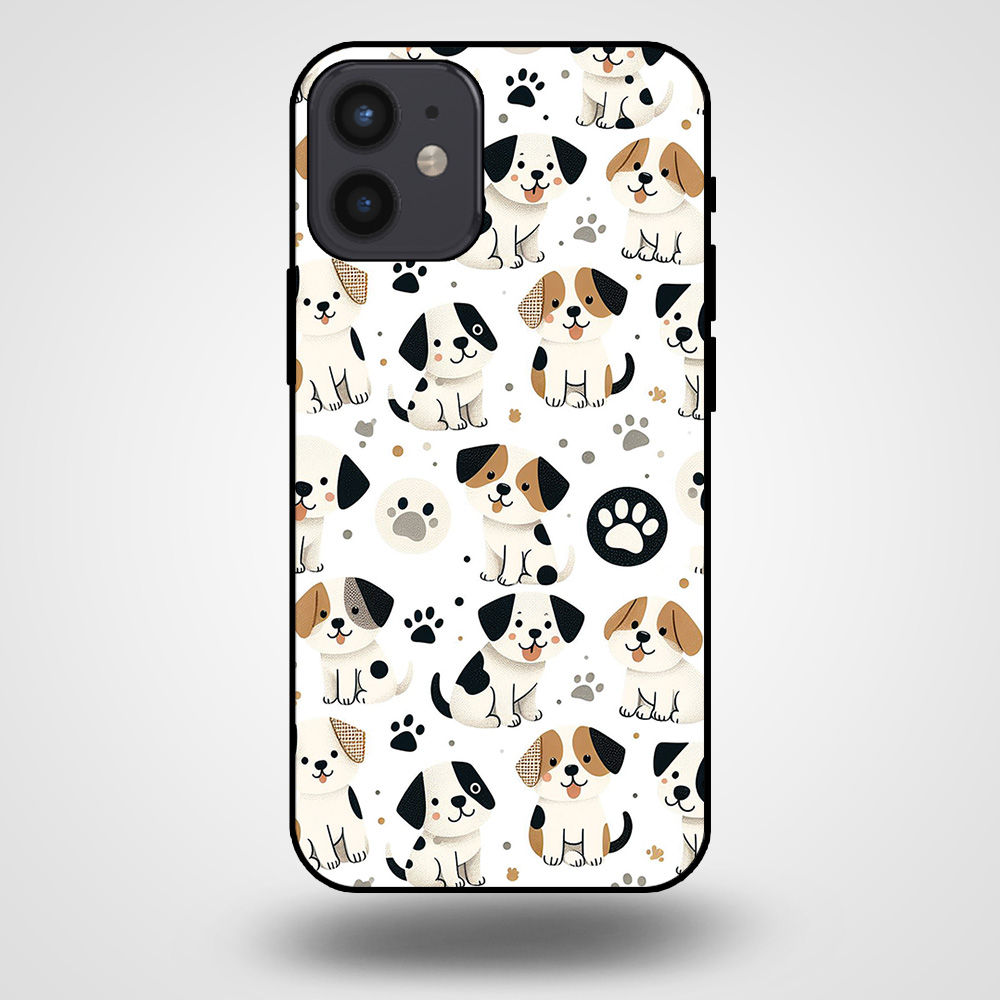 iPhone 12 mini telefoonhoesje met hond opdruk