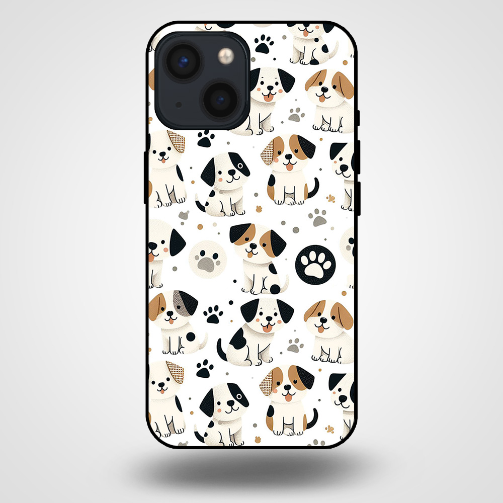 iPhone 13 mini telefoonhoesje met hond opdruk