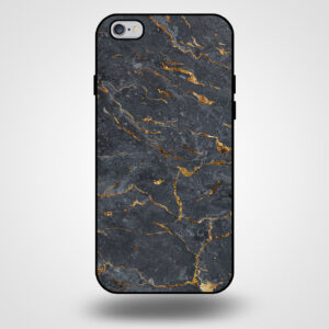 iPhone 6-6s marmer hoesje goud grijs