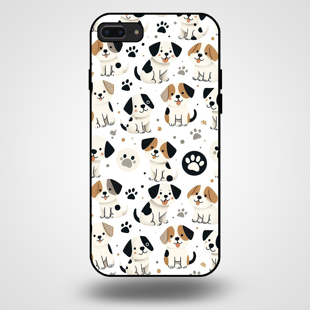 iPhone 7-8 Plus telefoonhoesje met hond opdruk
