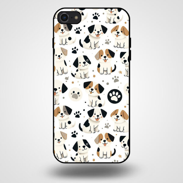 iPhone 7-8 telefoonhoesje met hond opdruk