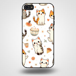 iPhone 7-8 telefoonhoesje met kat opdruk