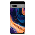 Google Pixel 7 Pro marmer hoesje blauw