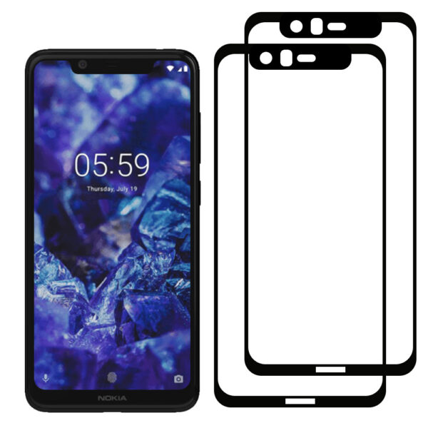 Nokia 5.1 Plus full cover screenprotector duo pack