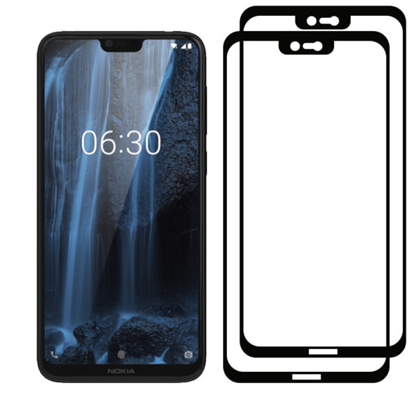 Nokia 6.1 Plus full cover screenprotector duo pack