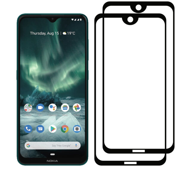 Nokia 7.2 full cover screenprotector duo pack