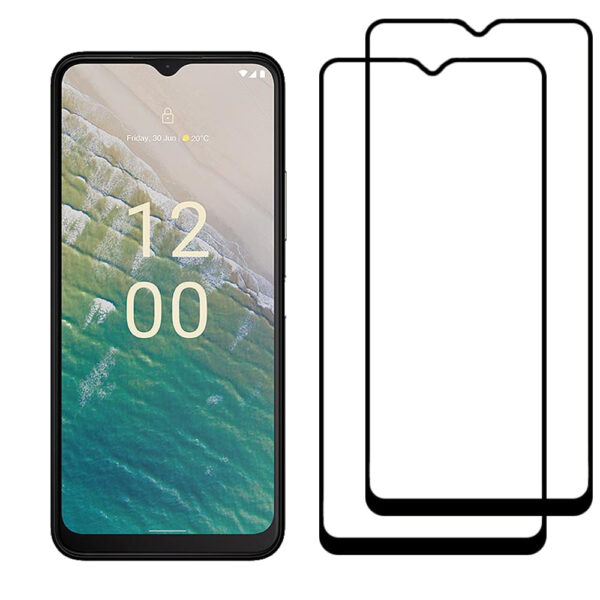 Nokia C32 full cover screenprotector duo pack 2