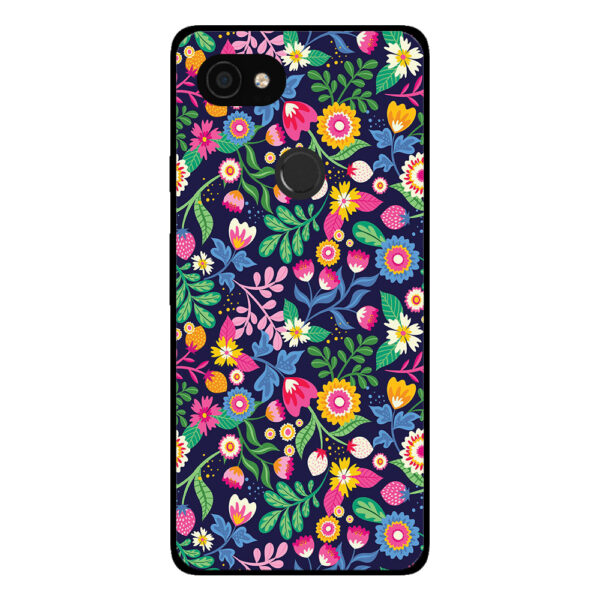 Google Pixel 3 telefoonhoesje met bloemen opdruk