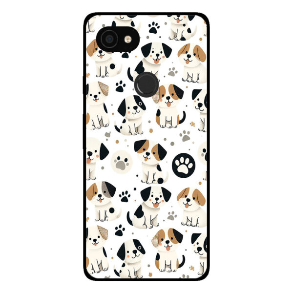 Google Pixel 3 telefoonhoesje met honden opdruk