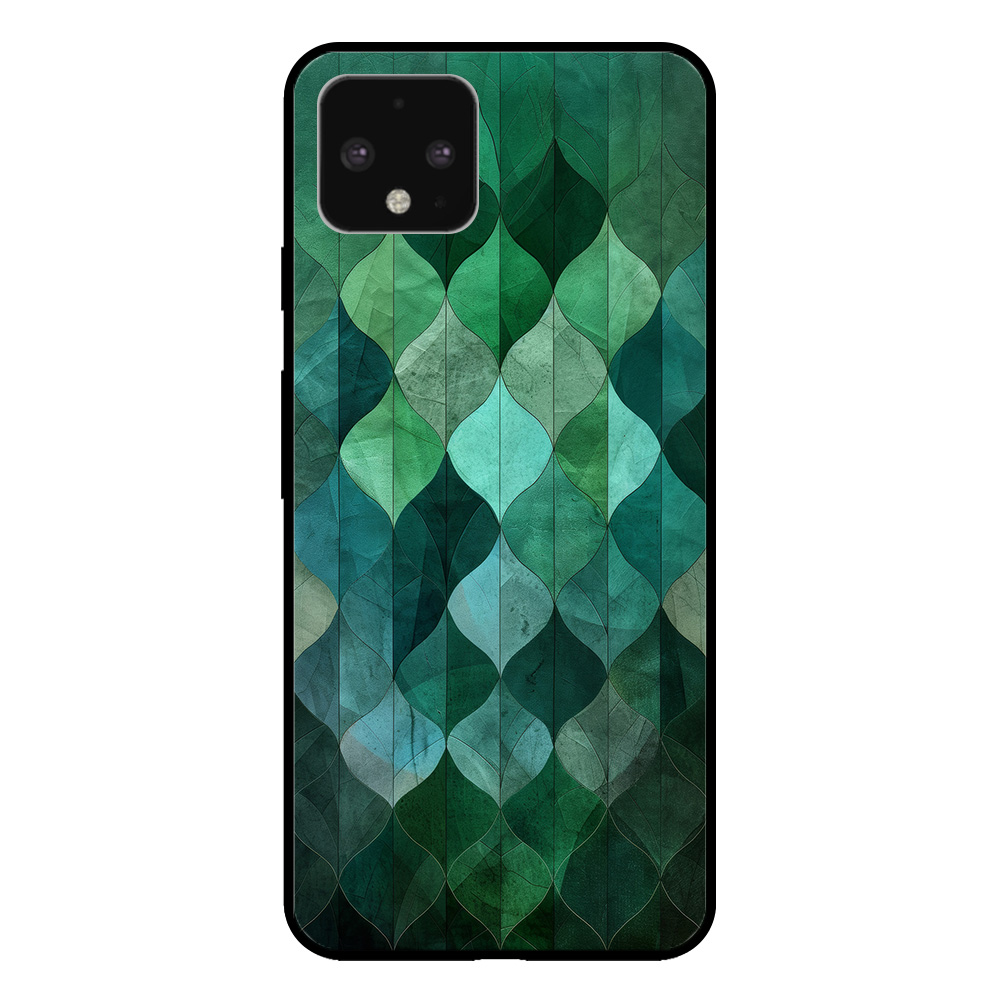 Google Pixel 4 XL telefoonhoesje met groene bladeren opdruk