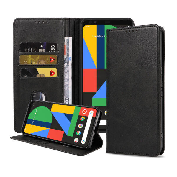 Google Pixel 4 leren hoesje met magnetische sluiting 6 (2)