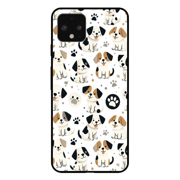 Google Pixel 4 telefoonhoesje met honden opdruk