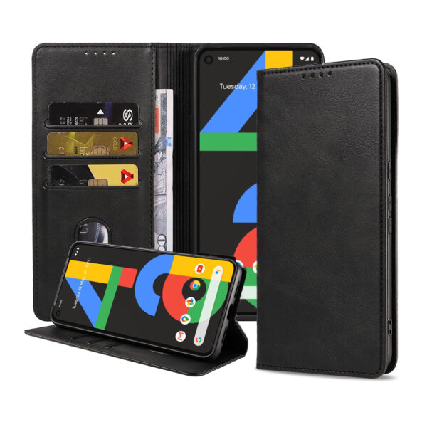 Google Pixel 4A leren hoesje met magnetische sluiting