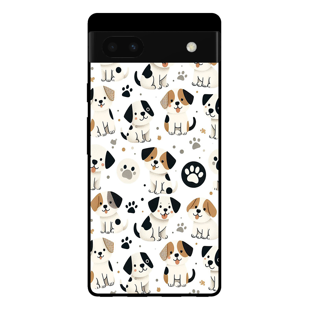 Google Pixel 6 telefoonhoesje met honden opdruk
