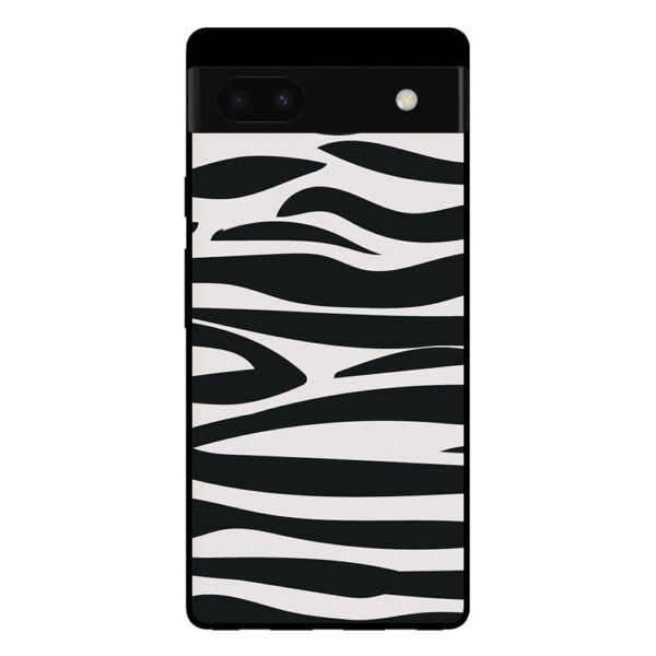 Google Pixel 6A telefoonhoesje met zebra opdruk