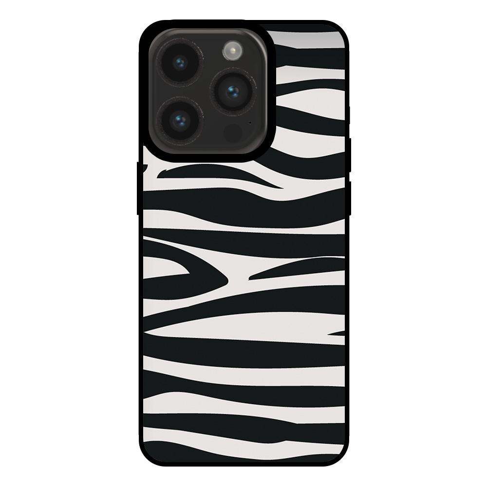 Iphone 15 Pro telefoonhoesje met zebra opdruk