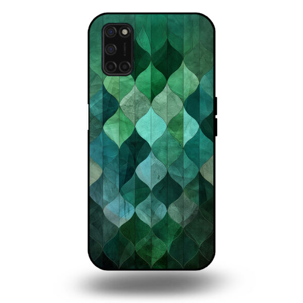 Marmer hoesje bladgroen OPPO A52