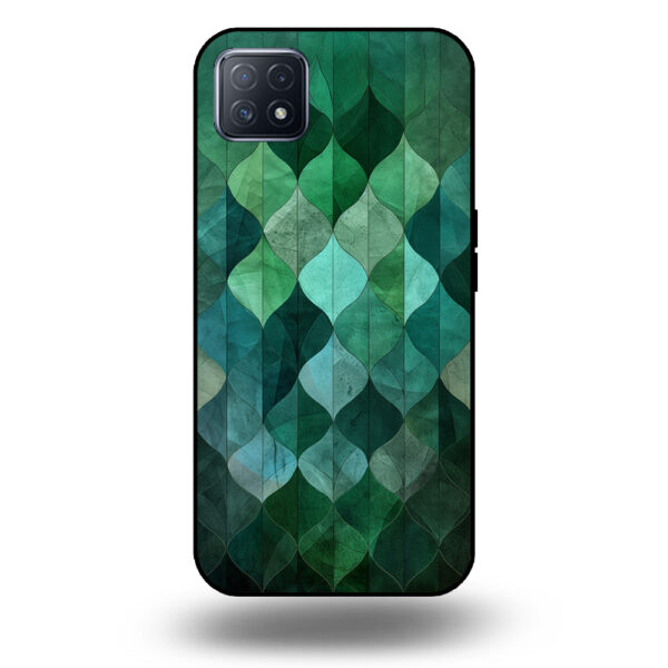 Marmer hoesje bladgroen OPPO A72 5G