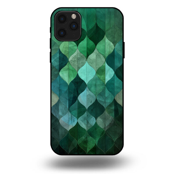 Marmer hoesje bladgroen iphone 11 Pro Max