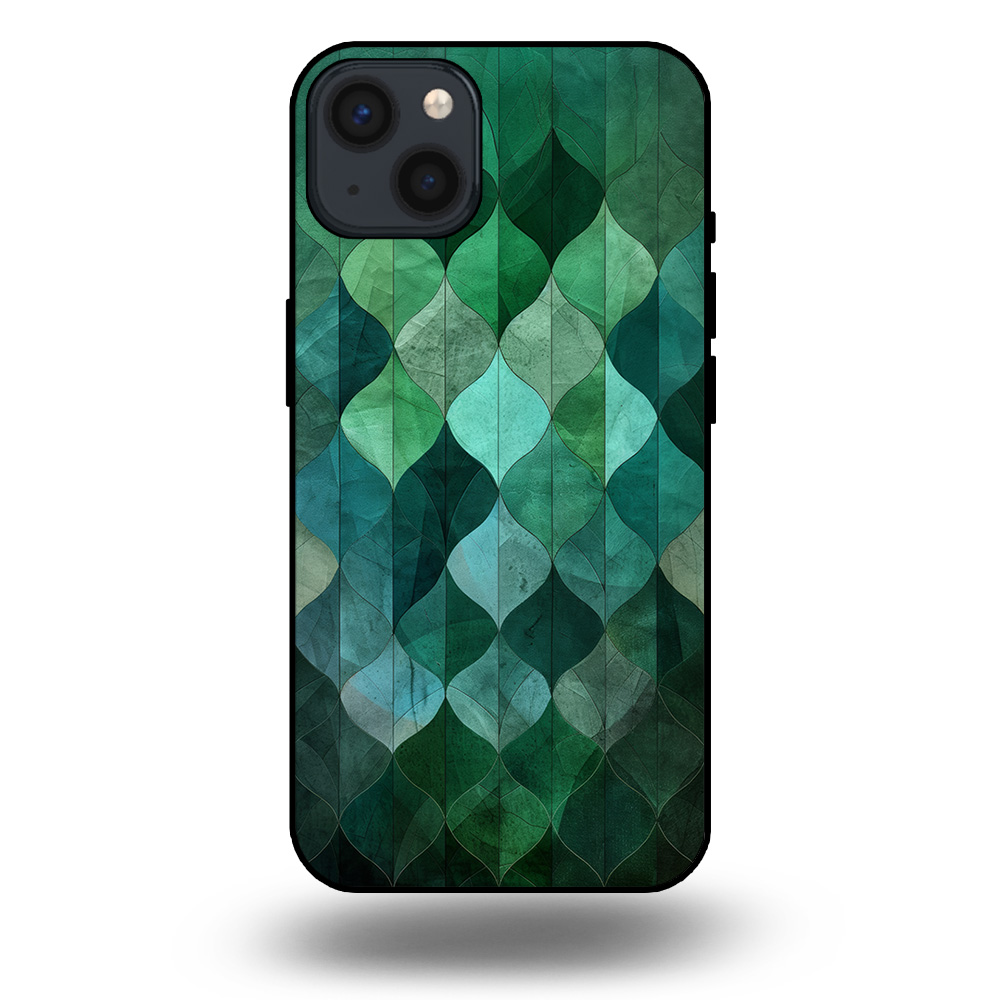 Marmer hoesje bladgroen iphone 13