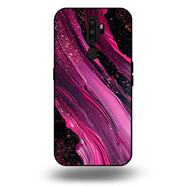 Marmer hoesje paars roze OPPO A5 2020