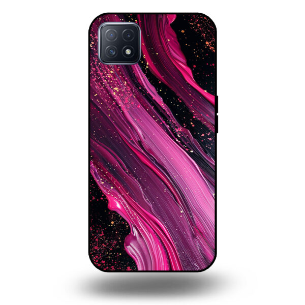 Marmer hoesje paars roze OPPO A72 5G