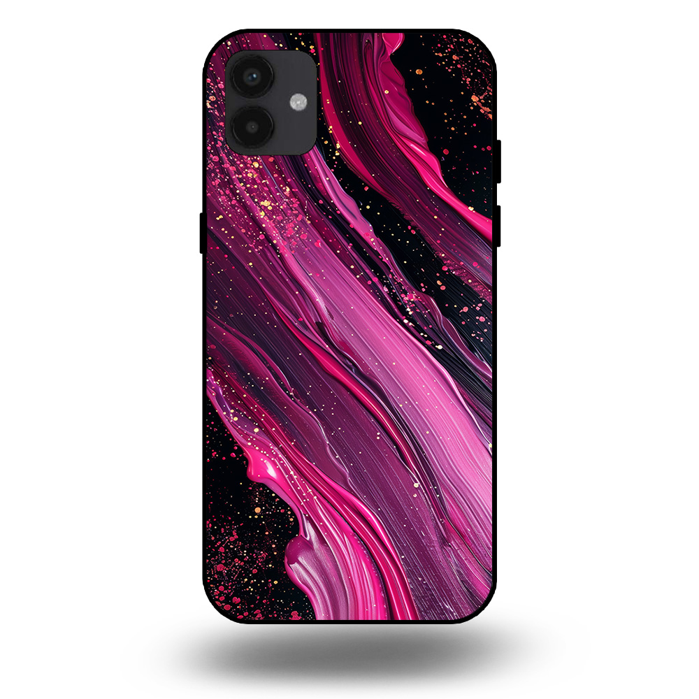 Marmer hoesje paars roze Samsung Galaxy A04