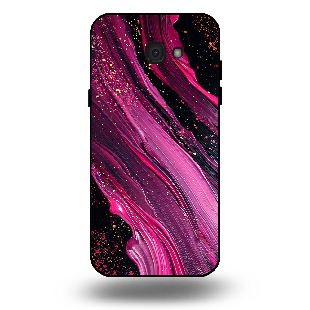 Marmer hoesje paars roze Samsung Galaxy A7 2017