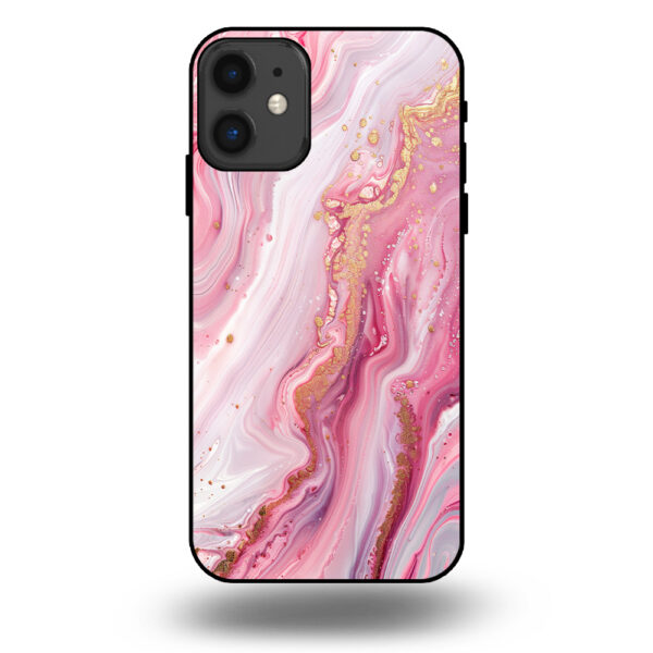 Marmer hoesje paars roze iphone 11