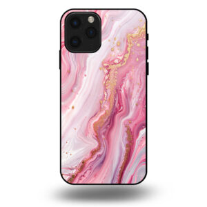 Marmer hoesje paars roze iphone 11 pro