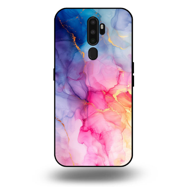 Marmer hoesje regenboog OPPO A5 2020