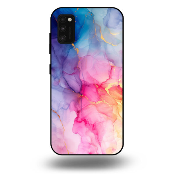 Marmer hoesje regenboog Samsung Galaxy A41