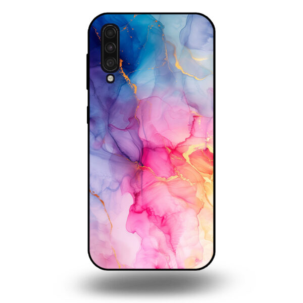 Marmer hoesje regenboog Samsung Galaxy A50