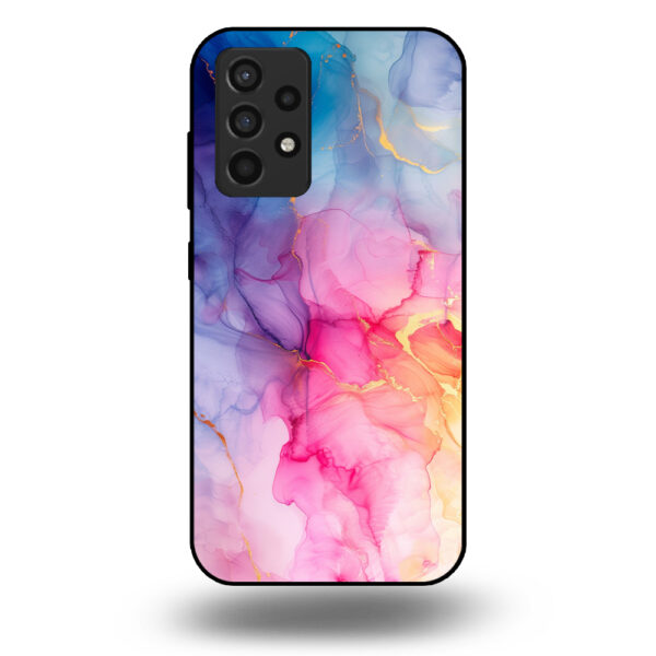 Marmer hoesje regenboog Samsung Galaxy A52