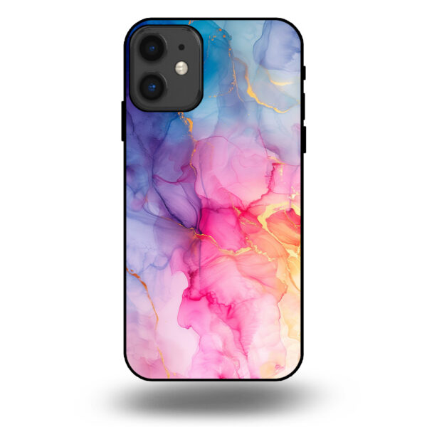 Marmer hoesje regenboog iphone 11