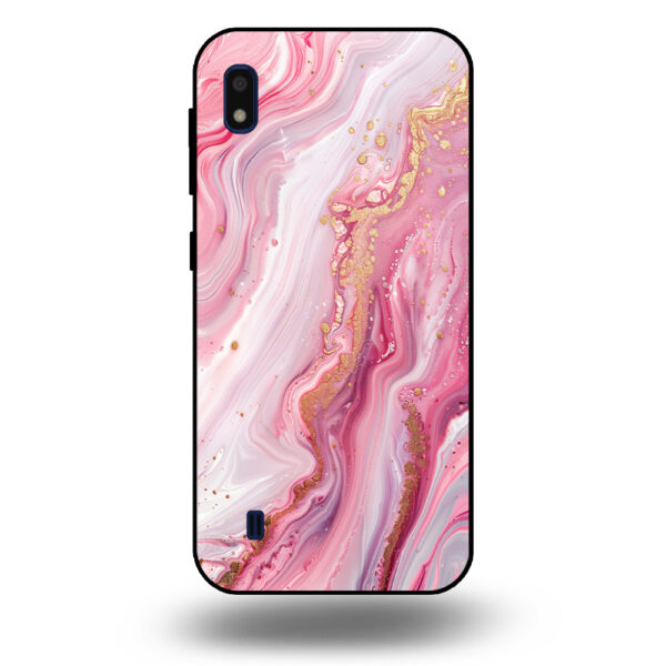 Marmer hoesje roze Samsung Galaxy A10