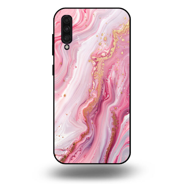 Marmer hoesje roze Samsung Galaxy A30s