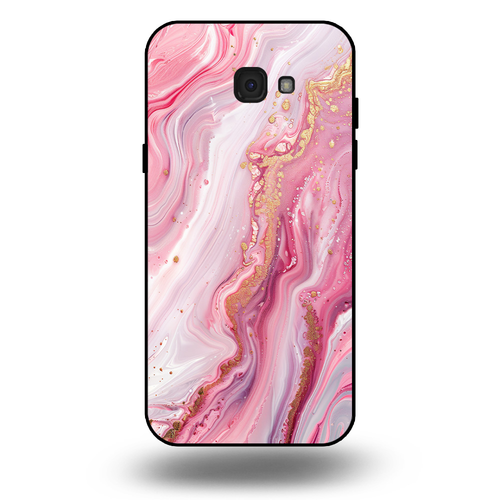 Marmer hoesje roze Samsung Galaxy A7 2017