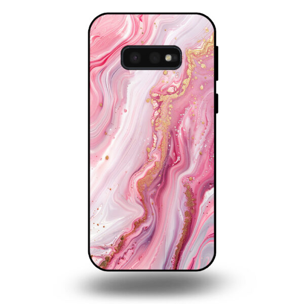 Marmer hoesje roze Samsung Galaxy S10e