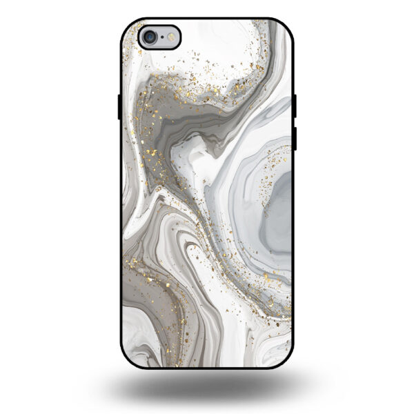 Marmer hoesje zilver iPhone 6-6s