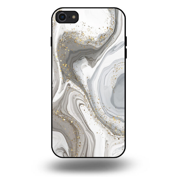 Marmer hoesje zilver iPhone 7-8