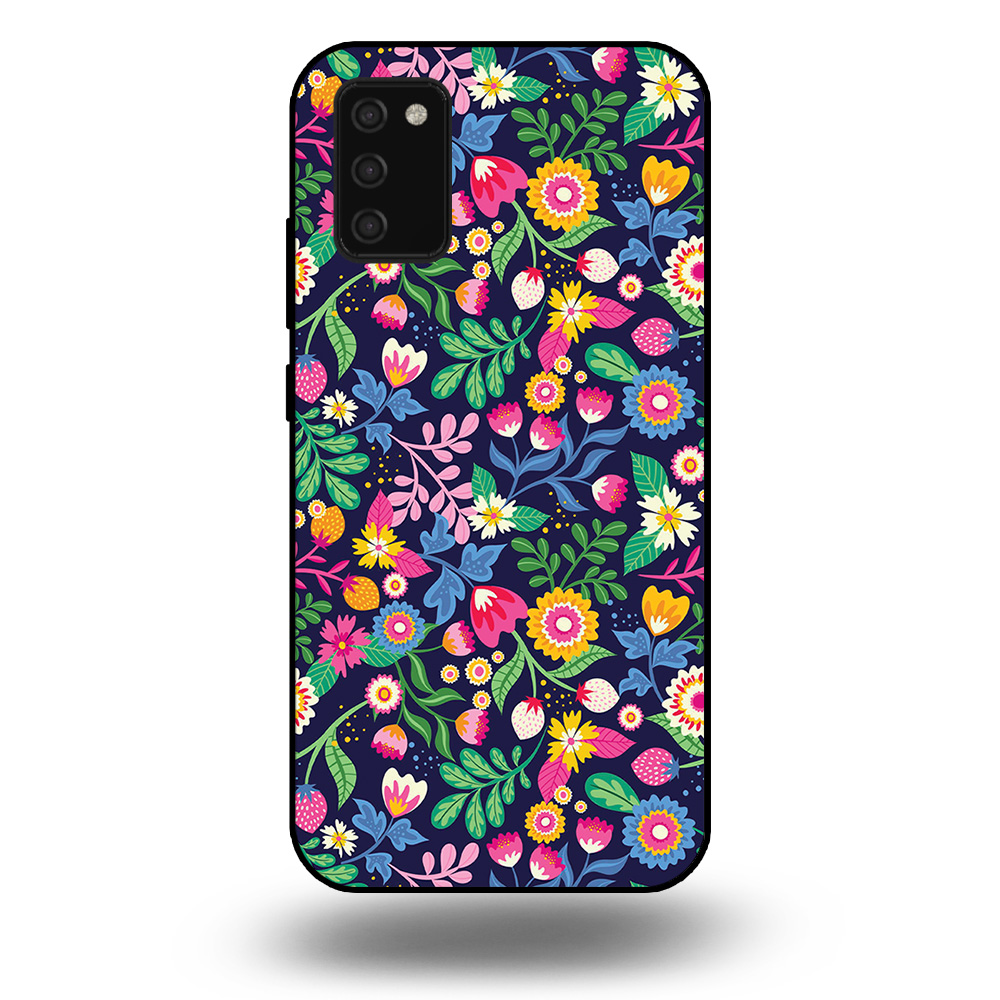 Samsung Galaxy A03s telefoonhoesje met bloemen design